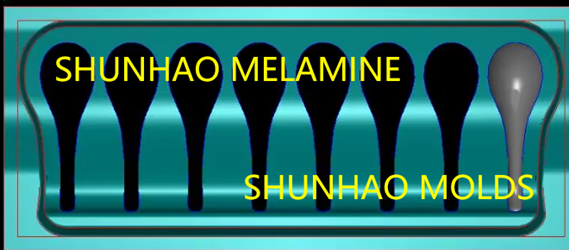 khuôn thìa hình chữ nhật shunhao