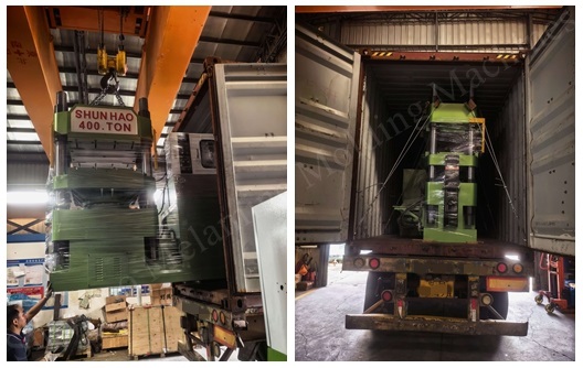 400T melamine molding machine shipment from Shunhao 400T melamine molding machine shipment from Shunhao
