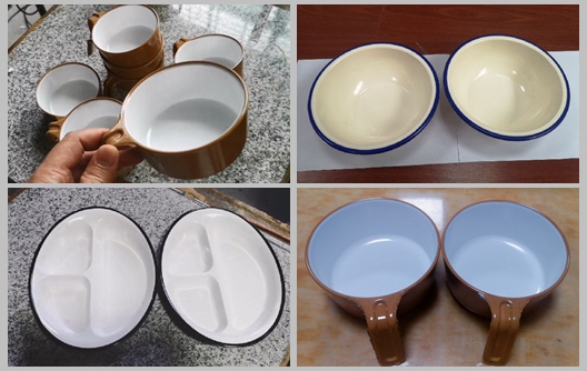 Shunhao Melamine 2 tông / 2 màu Melamine Bowl bằng 2 màu máy